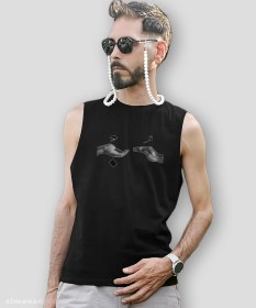 تصویر تاپ مردانه و زنانه طرح دو دست عشق ( حُب ) 