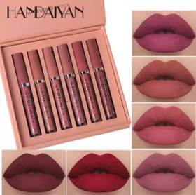 تصویر پک رژ لب مایع 6 تایی رومانتیک مات ROMANTIC MATTE - A Pack of 6 liquid lipsticks ROMANTIC MATTE