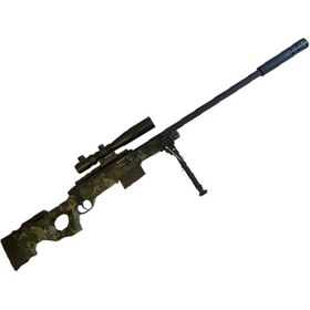 تصویر تفنگ تک تیرانداز تیرژله ای مدل AWM sniper rifle G800 134CM Jelly Bullet Water Gun 