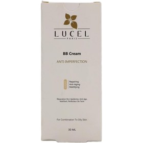 تصویر ب ب کرم 1 ضد جوش و مات کننده مناسب پوست روشن لوسل 30 میل Lucell BB cream 1, anti-acne and matting, suitable for light skin, 30 ml