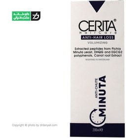 تصویر شامپو ضد ریزش سریتا مینوتا مناسب موی خشک Cerita Shampoo Minuta for Dry Hair and anti Hair Loss  200ml