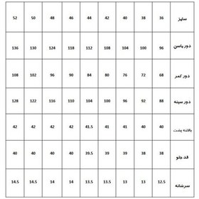 تصویر الگو آماده خیاطی بالاتنه و آستین رگالی(بدون پنس) از سایز 36 تا 52 بسته 9 عددی 