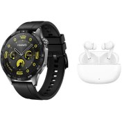 تصویر ساعت هوشمند هوآوی Huawei مدل Watch GT 4 46mm به همراه هدیه بادز آنر مدل X3 