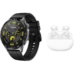 تصویر ساعت هوشمند هوآوی Huawei مدل Watch GT 4 46mm به همراه هدیه بادز آنر مدل X3 