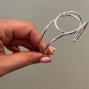 تصویر بنگل طرح دایره آبکاری نقره 