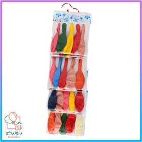 تصویر بادکنک ورقی ۵ عددی ساده 