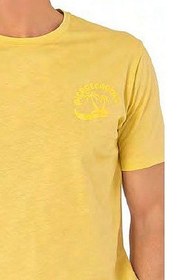 تصویر ست پیژامه و لباس خواب Pierre Cardin اورجینال مردانه برند پیرکاردین PCEP6079 6079 Men's Short Sleeve Crew Neck Pajama Set-yellow 