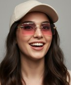 تصویر عینک عینک شب زنانه بدون فریم Maybakh copy