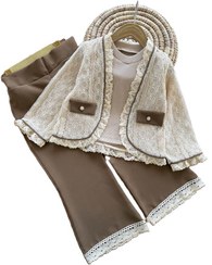 تصویر ست پوشاک دخترانه نیارا سه تیکه 