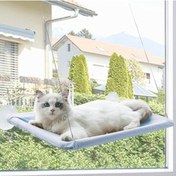 تصویر جای خواب لب پنجره ای گربه بانوج window mounted cat bed