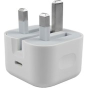 تصویر شارژر دیواری اپل 20 وات USB-C سه پین مدل A++ - A2344 B/A - سفید - سفارش ایرلند Apple wall charger 20 W USB-C three pin model A++ - A2344 B/A - White - Order from Ireland