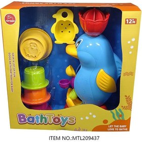 تصویر آبریز حمام طرح دلفین •سایز بزرگ آیتم:8867 