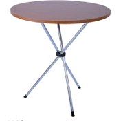 تصویر میز خاطره پایه فلزی رویه ام دی اف لبه پی وی سی با 36 ماه ضمانت (پس کرایه) 