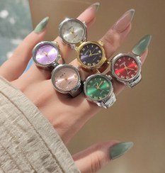 تصویر ساعت انگشتری رنگ ثابت استیل کیفیت عالی کد 1922482 