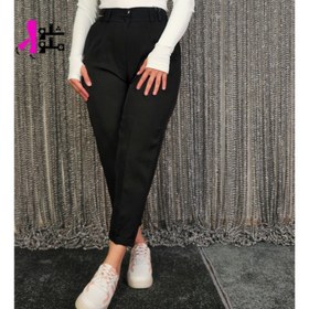 تصویر شلوار مام فیت زنانه مشکی کد G277 