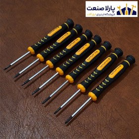 تصویر پیچ گوشتی موبایلی تاتناد کد 384 مجموعه 7 عددی 