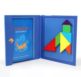 تصویر تانگرام چوبی 