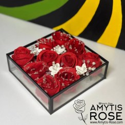تصویر باکس گل رز مصنوعی مدل 1016 