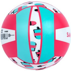 تصویر توپ والیبال ساحلی کوپایا - دکتلون Decathlon Copaya Beach Volleyball Ball - Pink / Palm Tree Pattern - BV100 Fun 