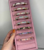 تصویر بنگل میناکاری فری سایز استیل رنگ ثابت 