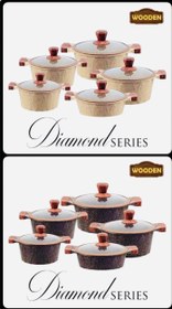 تصویر سرویس قابلمه 10پارچه زیو اصل ترکیه مدل Z-7110 ZIO 10 piece pot set, original from Turkey ZIO