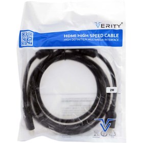 تصویر کابل Verity HDMI 2m پوست ماری Verity 2m HDMI cable