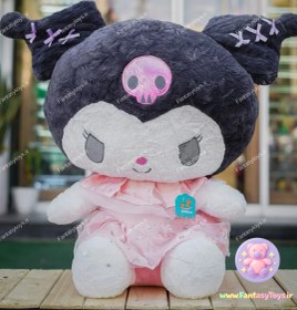 تصویر عروسک پولیشی کرومی ۱۰۰ سانتی‌متری اورجینال (Kuromi Plush 100 cm) 