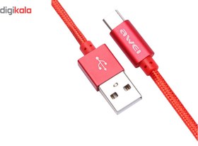 تصویر کابل تبدیل USB به Type-C اوی AWEI پاوربانکی مدل CL-85 به طول 0.3 متر ا Awei CL-85 PowerBank Cable Type-C Awei CL-85 PowerBank Cable Type-C