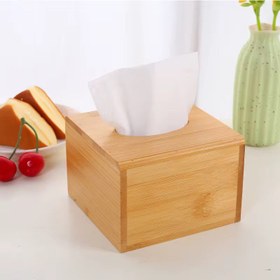 تصویر جا دستمال بامبو 