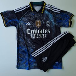 تصویر لباس دراگون رئال مادرید 2025 کیفیت +A تایلندی Real Madrid 2025 Dragon Kit, Thai A+ quality