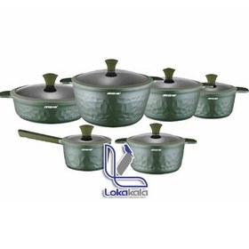 تصویر سرویس قابلمه گرانیتی عرشیا مدل CO110 2970 ARSHIA CO110-2970 COOKWARE SET