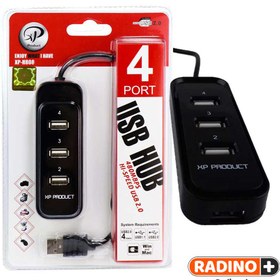 تصویر هاب 4 پورت USB2 ایکس پی XP-808 