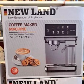 تصویر اسپرسوساز نیولند مدل NL-3127SS ظرفیت ۱.۶ لیتر 