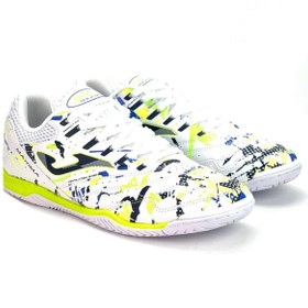 تصویر کفش فوتسال مردانه ماکسیما 2432 جوما - 4 JOMA MAXIMA 2432 WHITE LEMON FLUOR