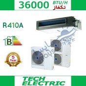 تصویر داکت اسپلیت معمولی تک الکتریک 36000 سری M مدل FL-DM-36HR 