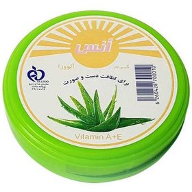 تصویر کرم مرطوب کننده دست و صورت انس Onc مدل Aloevera حاوی عصاره آلوئه ورا 