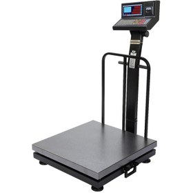 تصویر باسکول محک ثابت 500 کیلوگرم مدل 13000 پلاس چاپگردار سینی گالوانیزه 