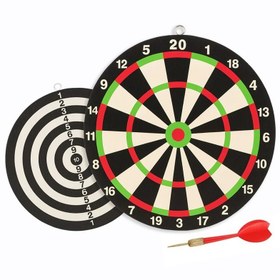 تصویر تخته دارت سوزنی دو طرفه 17 سانتی متری (پک 2 عددی) 
