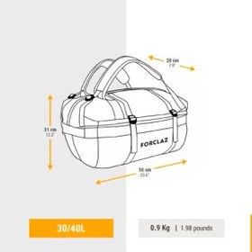 تصویر کیف مسافرتی فورکلاز- 30/40 لیتر – سبز – Duffel Extend 