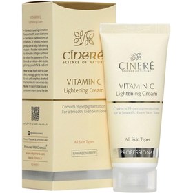 تصویر کرم روشن کننده سینره ویتامین سی انواع پوست  40 میل Cinere Lightening Cream Vitamin C for all skin type 40ml