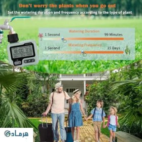 تصویر تایمر آبیاری دیجیتال / آبیاری قطره ای 