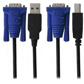 تصویر کابل 1.5 متری USB 2.0 KVM لوتوس ا Lotus USB 2.0 KVM Cable 1.5m Lotus USB 2.0 KVM Cable 1.5m
