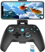 تصویر کنترلر بازی ، Gamepad ، کنترل کننده بلوتوث برای iPhone/Android/Windows/Steam Deck/PS3 & 4/Switch ، Xbox و DualShock Wireless Gamepad برای تلفن همراه Xcloud ، PlayStation Remote Play Gaming توسط MakeTec Gaming Controller, Gamepad, Bluetooth Controller for iPhone/Android/Windows/Steam Deck/ PS3&amp;4/ Switch, Xbox and DualShock Wireless Gamepad for Mobile Phone xCloud, Playstation Remote Play Gaming by MAKINGTEC