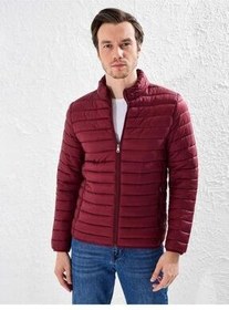 تصویر کاپشن قرمز مردانه ژاکت پفکی اورجینال LC Waikiki 