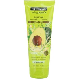 تصویر ماسک صورت فریمن مدل Freeman Avocado & Oatmeal Clay حجم 175 میلی لیتر Freeman Avocado & Oatmeal Clay Mask Cosmetic 175ml