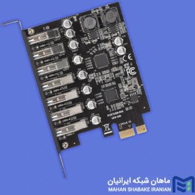 تصویر هاب USB 7-Port PCI-e Expansion Card 