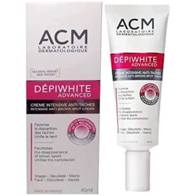 تصویر کرم ضد لک دپی وایت DEPIWHITE ADVANCED ای سی ام ACM 