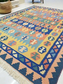 تصویر گلیم دستباف قشقایی صادراتی کد138258 qashqai rug