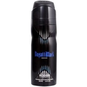 تصویر اسپری بدن مردانه رودیر مدل بوگاتی بلک حجم 200 میلی لیتر Rodier Bugatti Black Body Spray