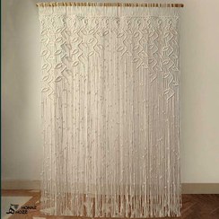 تصویر پرده مکرومه مدل رویش 